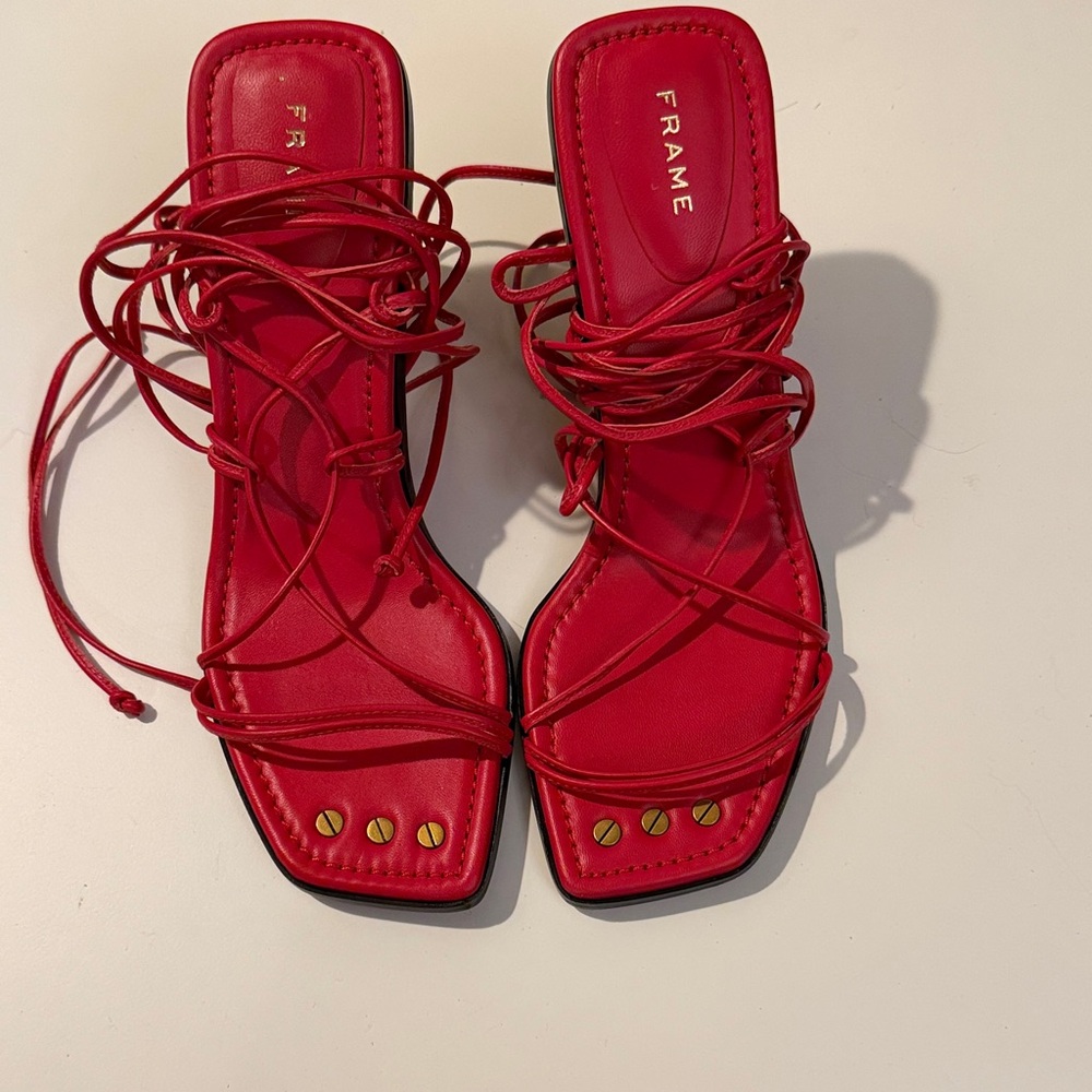 Frame Ankle-wrap Red Heels